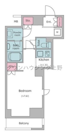 レジディア九段下の物件間取画像